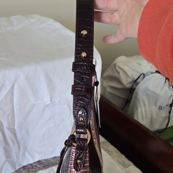 Brahmin Tabitha Shoulder Bag in Mellow Rose Jessamine. NWT RARE - Picture 10 of 16